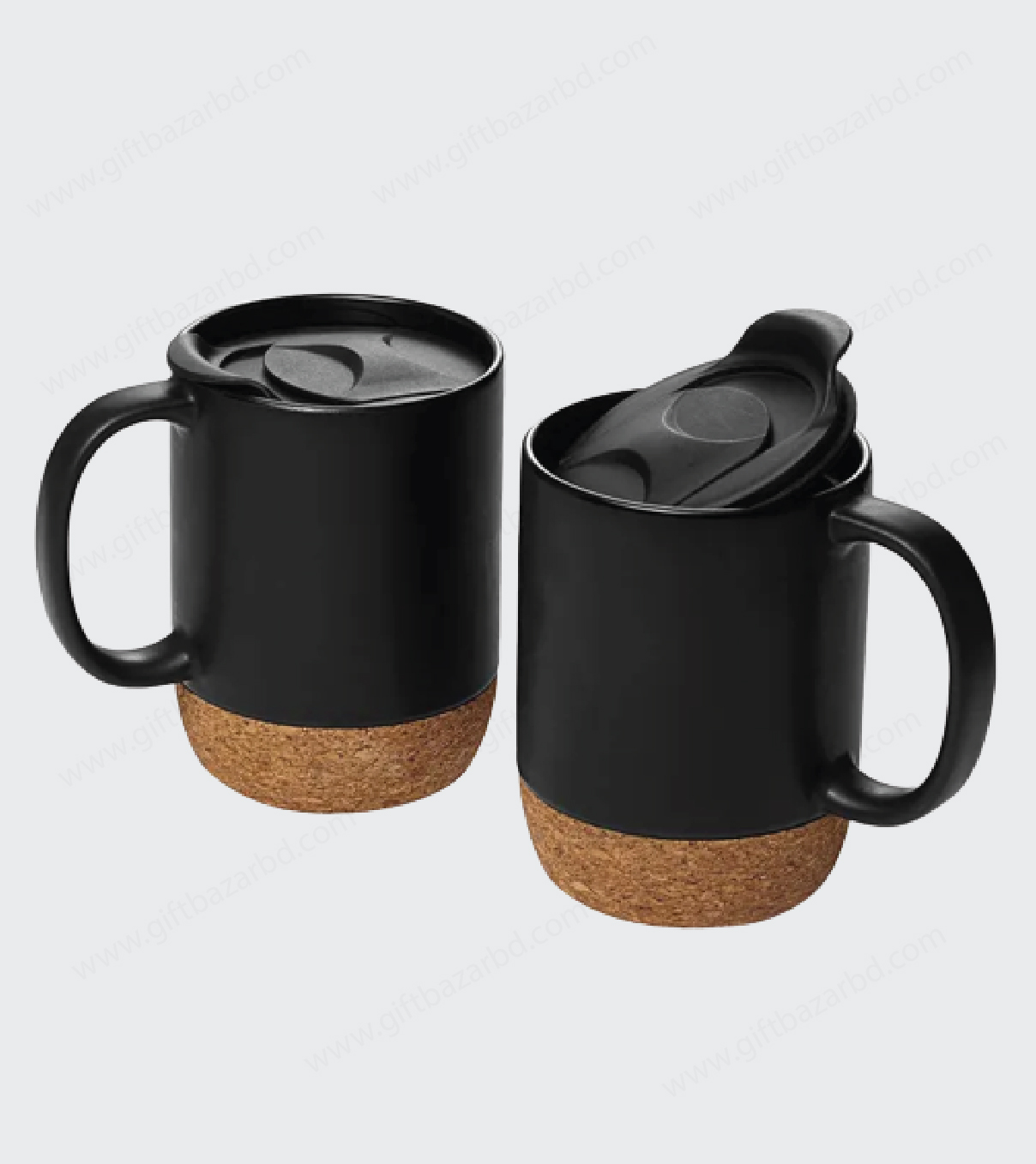 2-Piece Ceramic Mug with Insulated Cork Bottom